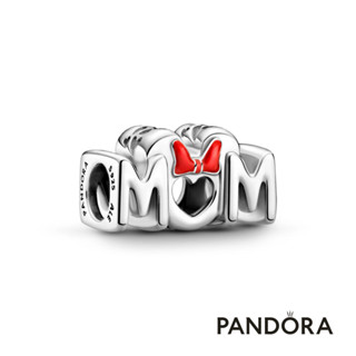 【Pandora官方直營】迪士尼米妮蝴蝶結「MUM」字樣串飾-絕版品