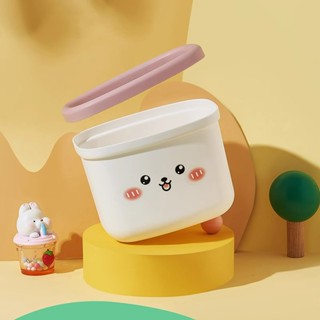 【熱賣】桌面垃圾桶簡約小號卡通學生宿舍工位餐桌臥室床上迷你垃圾收納盒