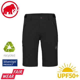 【MAMMUT 長毛象 男 Runbold IV Shorts 四向彈性健行短褲《黑》】1023-01190/透氣快乾