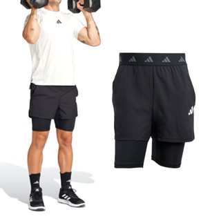 Adidas GYM+ 2in1 Short 男款 黑色 GYM+ 二合一運動 涼感 短褲 JE5665