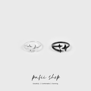 PUFII-戒指 純銀四芒星星戒指-0509 現+預 夏【CP31220】