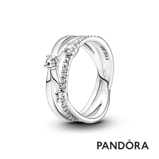 【Pandora官方直營】璀璨交織三環戒指-絕版品