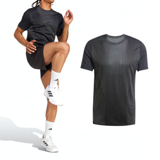 Adidas AIRChill Tee 男款 黑色 三葉草 愛迪達 涼感 排汗 運動 休閒 上衣 短袖 JI8196