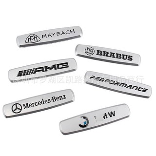 適用於汽車座椅標 適用BMW Mercedes Benz粘貼式中控標車標車貼 AMG BRABUS Maybach標誌