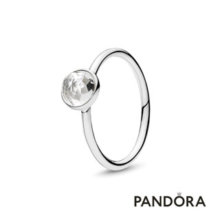 【Pandora官方直營】澄澈圓形寶石戒指-絕版品