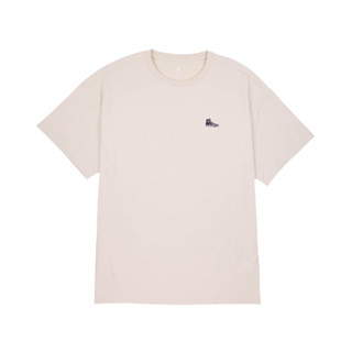 Converse Sneaker Patch Tee 男款 女款 米色 中性 上衣 圓領 短袖 10027239-A11