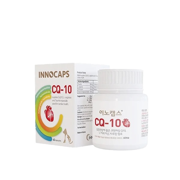 【台寵生醫】動物醫院｜24H出貨｜韓國英諾 CQ-10 好心晴護心保健膠囊 60粒 心血管保健 犬貓保健