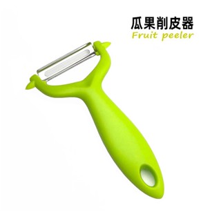【熱賣】供應塑膠手柄不銹鋼瓜刨水果蔬菜去削皮器家用廚房小工具