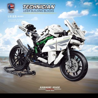 新品 質量保證 雷爾川琦H2摩托車機車模型小顆粒拼裝插積木模型兒童益智玩具禮物 機車積木模型 摩托車積木拼裝