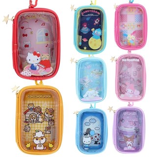 【現貨】小禮堂 Sanrio 三麗鷗 皮質視窗玩偶收納包 (角色大賞) Kitty 花小兔 酷洛米