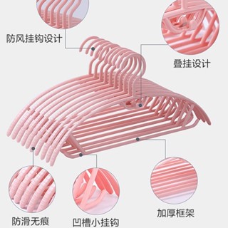 【熱賣】半圓防滑無痕衣架學生宿舍衣架家用衣掛成人塑膠衣撐晾衣服聖之聖