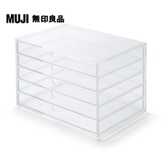 【MUJI 無印良品】壓克力盒/橫型.5層