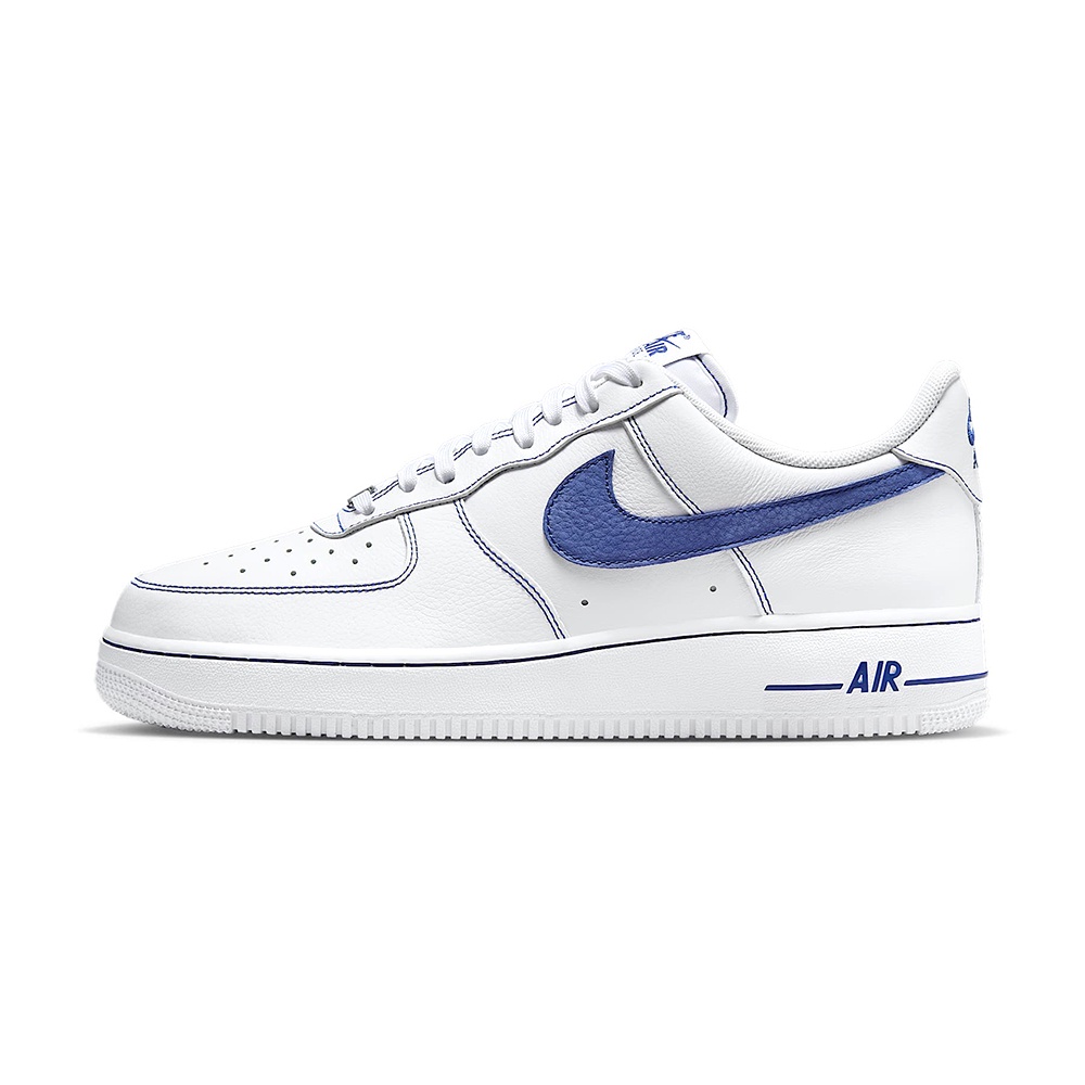 Nike Air Force 1'07 LV8 男鞋 藍白色 皮革 透氣 AF1 運動 休閒鞋 HQ2037-100