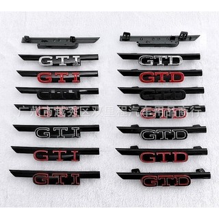 適用於福斯8代高爾夫MK8改裝專用中網標 GTI GTD刀鋒車標 個性裝潢格柵標誌Logo