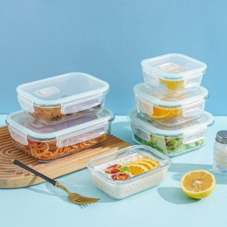 【新品推薦】玻璃飯盒可微波爐加熱專用學生上班族餐盒格保鮮保溫分隔型便當碗