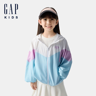 Gap 兒童裝 Logo印花連帽外套(1-14歲)-淺藍色(675815)