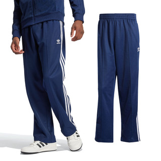 Adidas Baggy TP 男款 藍色 經典 三條紋 舒適 運動 休閒 長褲 IZ2466