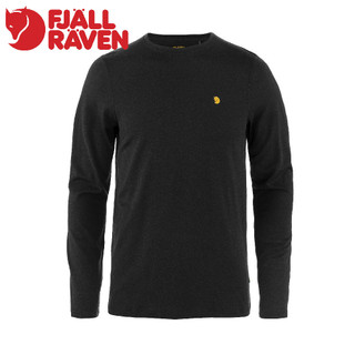 【Fjallraven 小狐狸 男 Bergtagen Merino 190長袖羊毛排汗衣《黑》】F12600299