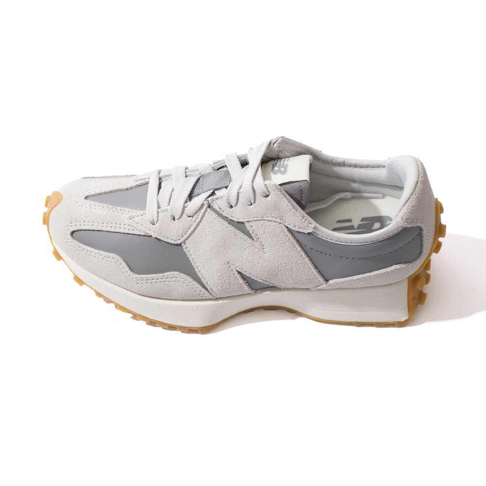 New Balance 327 女鞋 灰白色 皮革 拼接 復古 運動 休閒鞋 WS327KAY
