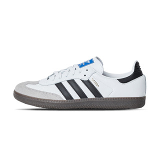 Adidas Samba OG 男鞋 女鞋 白黑色 皮革 麂皮 焦糖底 森巴 復古 休閒鞋 B75806