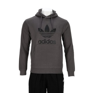 Adidas Trefoil Hoody 男款 灰色 經典 三葉草 連帽 休閒 長袖 JY3765