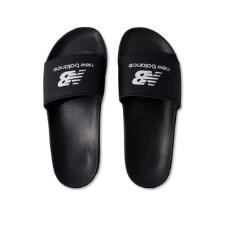 New Balance 男鞋 女鞋 黑色 Logo 防水 輕量 舒適 運動 休閒 拖鞋 SUF050E2