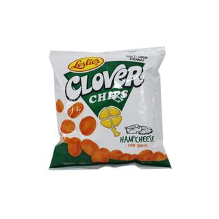 LESLIE'S CLOVER CHIPS Corn Snack Ham&Cheese_55g
