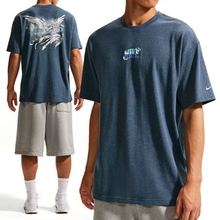 Nike As U Nsw Retro Flair Tee 男款 藍色 寬鬆 運動 休閒 短袖 IW1196-410