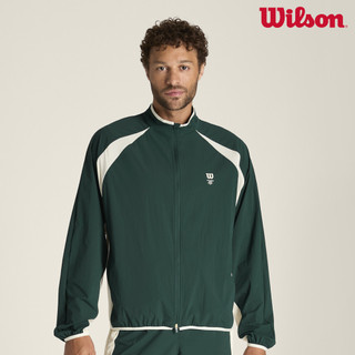 【Wilson】Classic Warm-Up Jacket Pine Grove 男款 服飾 外套 綠色