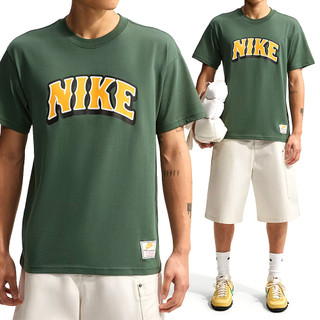 Nike As U Nsw Tee Lse Bball Dunk 男款 綠色 Logo 寬鬆 短袖 IM9340-323