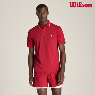 【Wilson】Tennis Volley Short 6in Unlined 男款 服飾 短褲 紅色