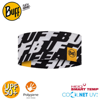【BUFF 西班牙 Coolnet抗UV頭帶《黑白經典》】135789/圍脖/帽子/口罩/圍巾/眼罩/萬用魔術頭巾