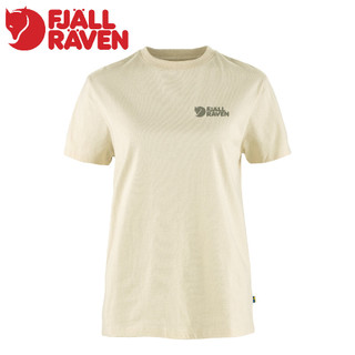 【Fjallraven 小狐狸 女 Fjallraven Heavy Classic T恤《粉筆白》】F14600188