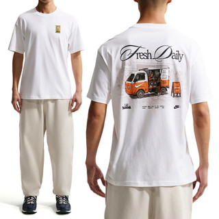 Nike NSW Tee LSE Cafe 男款 白色 復古插畫 短袖 IH1158-100