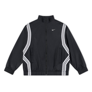 Nike K Nk Rpl Crossover Jkt 大童 黑色 防潑水 運動 立領 外套 FZ5233-010