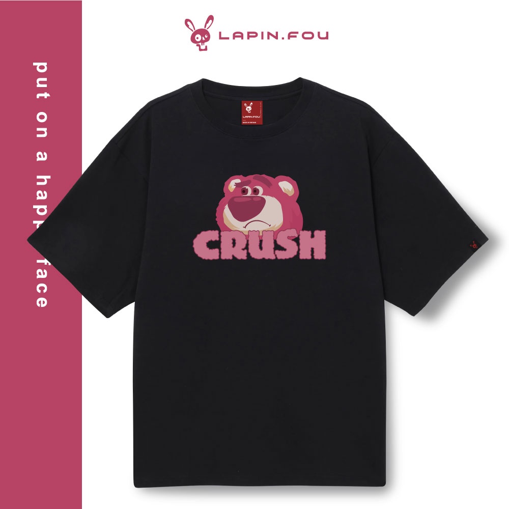 男女通用 T 恤本地品牌 - Lapin.Fou Strawberry Bear Crush