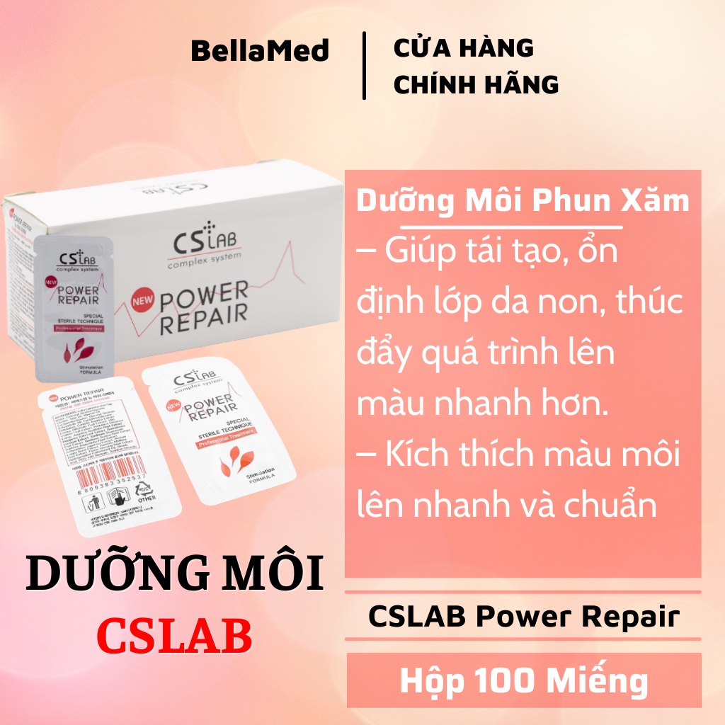 Cslab Power Repair 潤唇膏有助於再生和穩定年輕肌膚,促進色素沉著