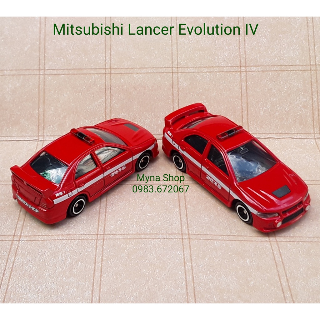 Toy tomica 汽車模型不帶盒,三菱 Lancer Evolution IV(下圖)