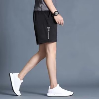 【M-5XL】夏季新款籃球運動黑色短褲男士薄款速乾冰絲褲子