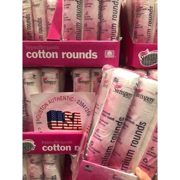 [Full Bill STORE + AIR] Swisspers Cotton Rounds Premium Us 卸