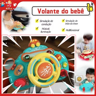 卡通電動模擬駕駛汽車方向盤玩具仿真音樂汽車寶寶學習趣味玩具