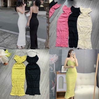 V 領連衣裙,蕾絲邊框 2 層長擁抱身體 FreeSize 反饋 - Bao An Shop hot top 2023