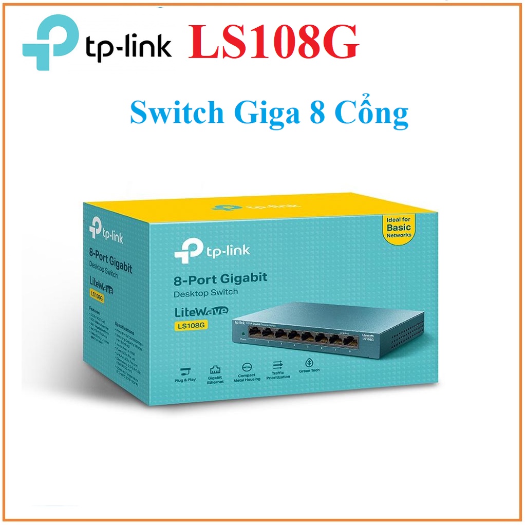 千兆交換機 Giga 8 端口 Tp Link LS108G 網絡交換機 - 正品