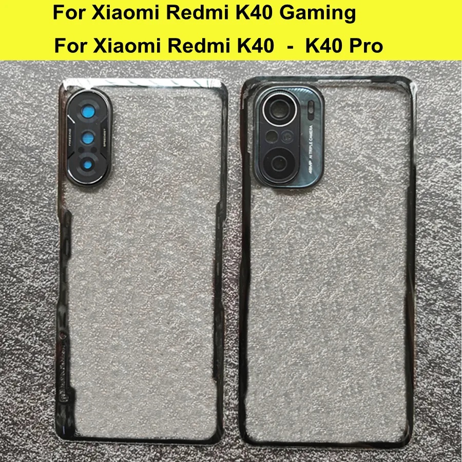 XIAOMI REDMI 適用於小米紅米 K40 / K40 Pro / K40 電競版電池蓋後蓋玻璃蓋後門外殼