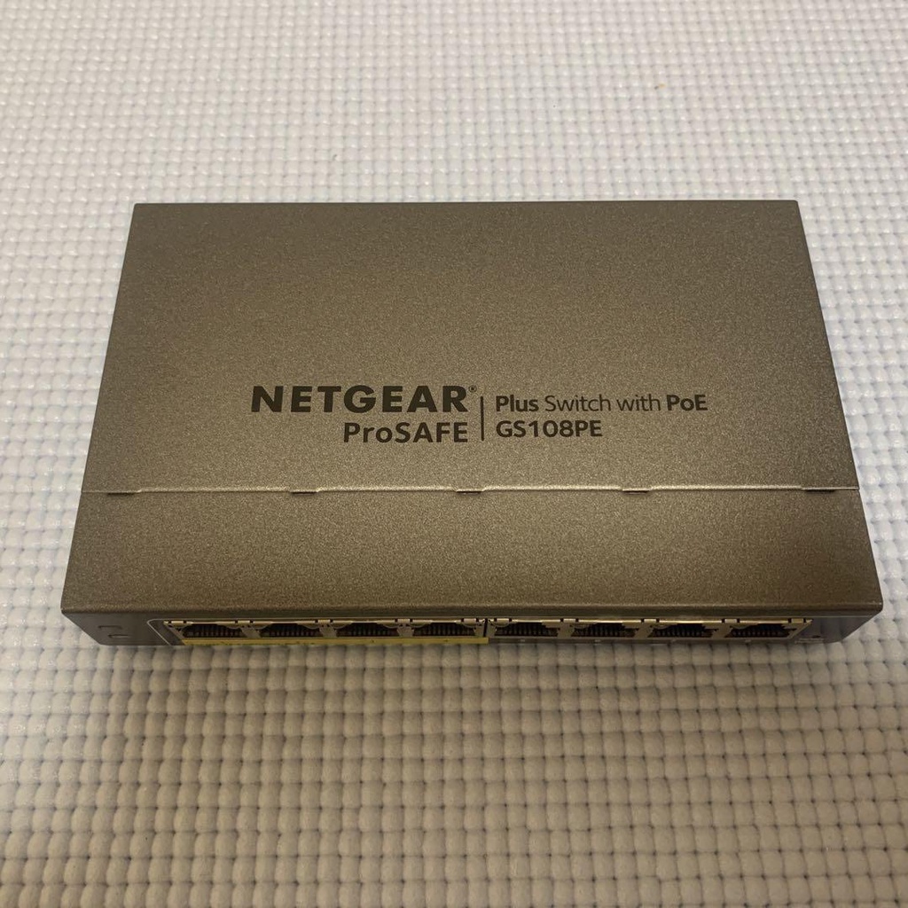 8 端口 NetGear 網絡分配器 - 管理路由器 8 端口,帶 4x POE 53W (GS108PE)