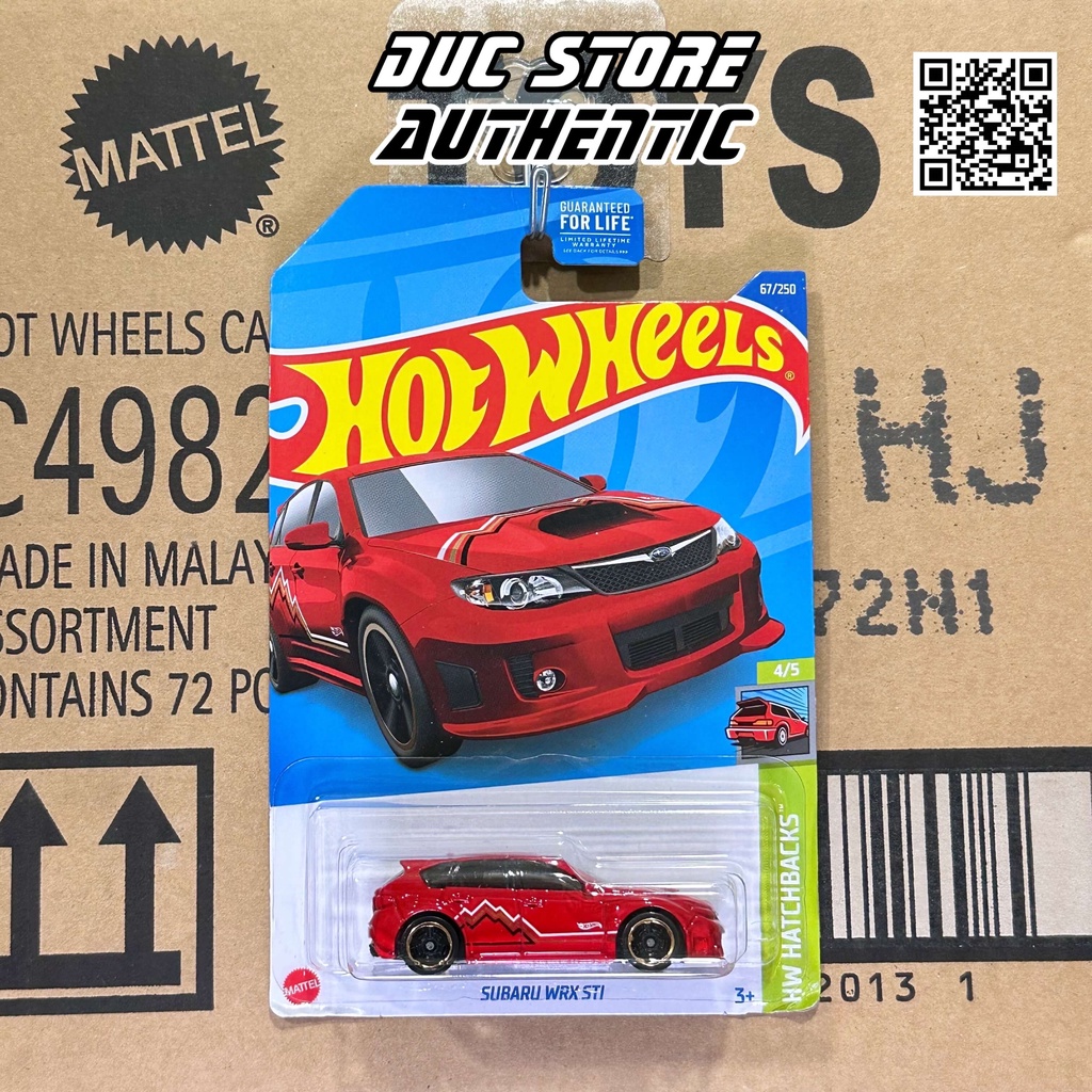 Hot Wheels Subaru WRX STI - 紅色 - 美國卡模型車