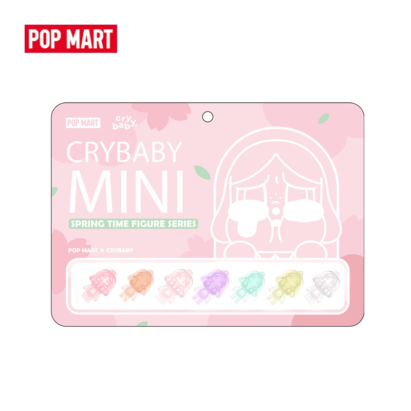 POPMART泡泡玛特 CRYBABY MINI 公仔-春日系列套装手办道具玩具创意礼物盲盒