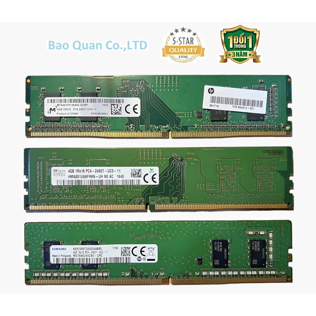 Ddr4 4GB 8GB Bus 2133 /2400 /2666 /3200 Samsung Hynix Micron