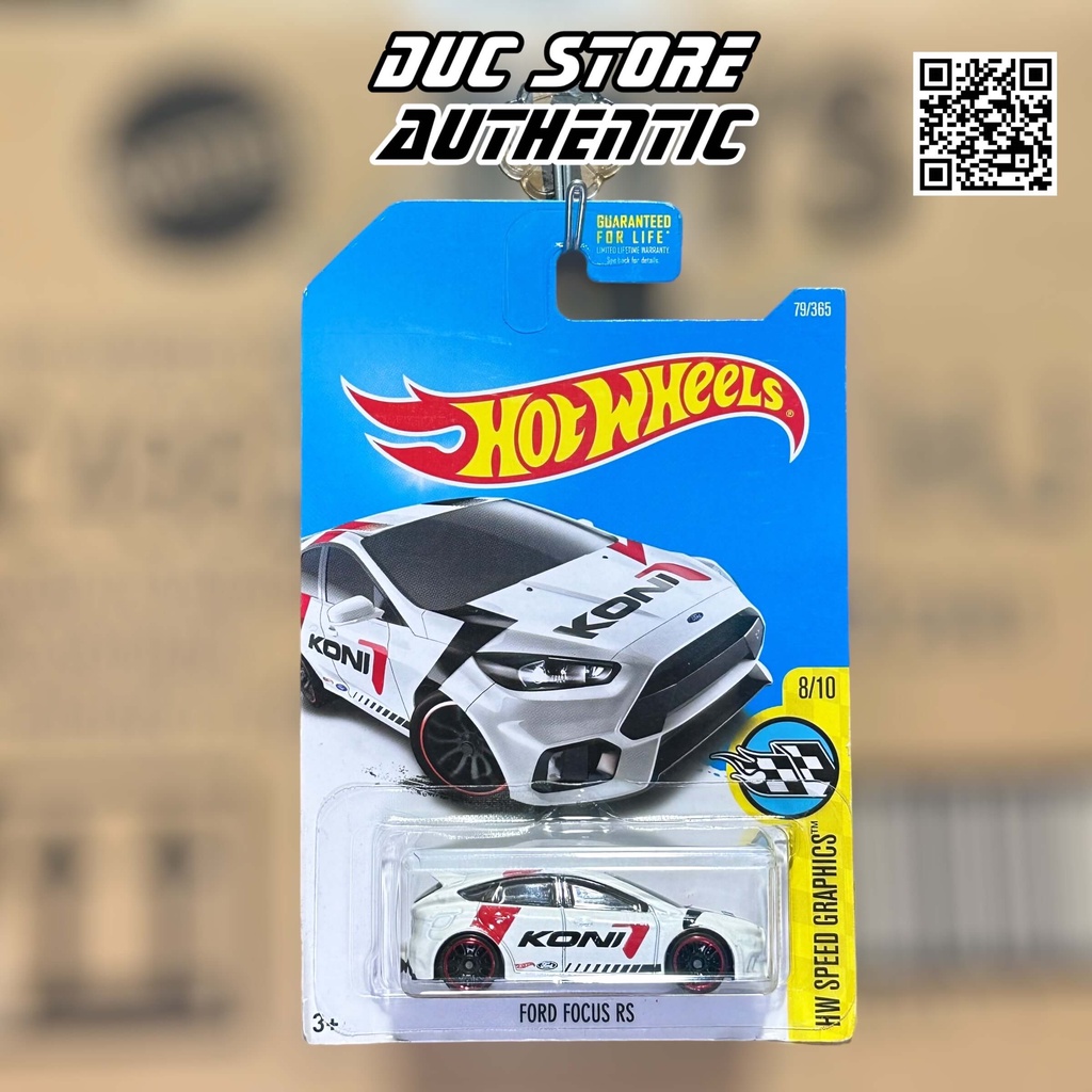 Dtx64 Hot Wheels Ford Focus RS - 白色模型車