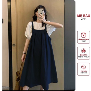[V213] 韓國時尚夏季孕婦裝和獨立裝套裝 - 可愛的 FREESIZE BABYDOLL 孕婦裝